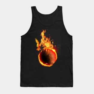 Earth in flames Tank Top